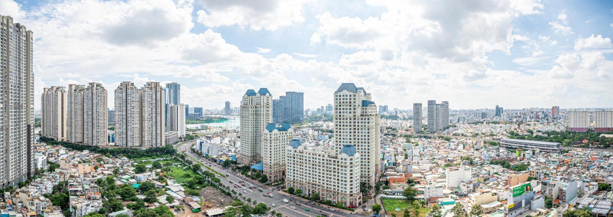Sky Park Apartment - Vinhomes Central Park Ho Chi Minh-stad Buitenkant foto