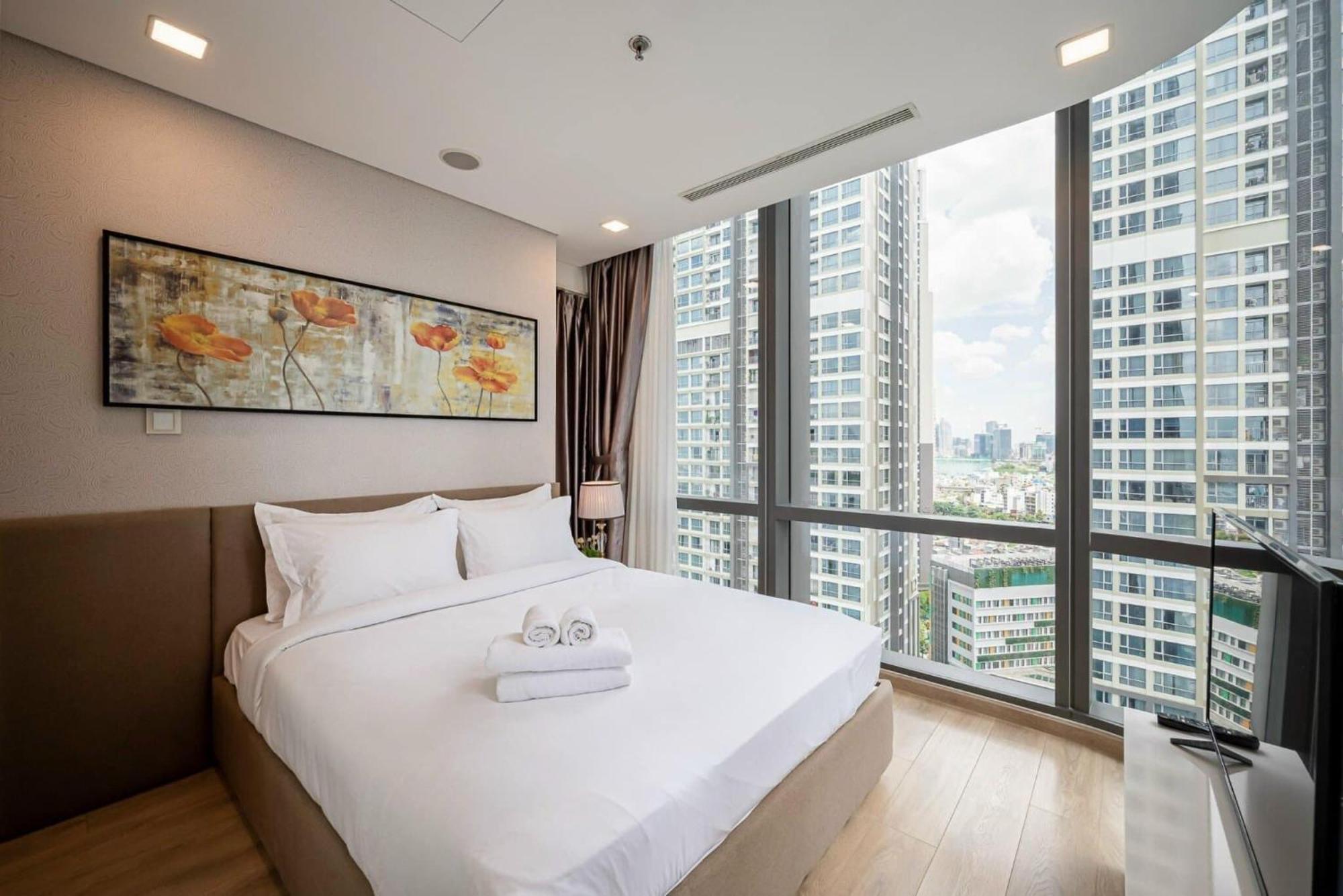 Sky Park Apartment - Vinhomes Central Park Ho Chi Minh-stad Buitenkant foto