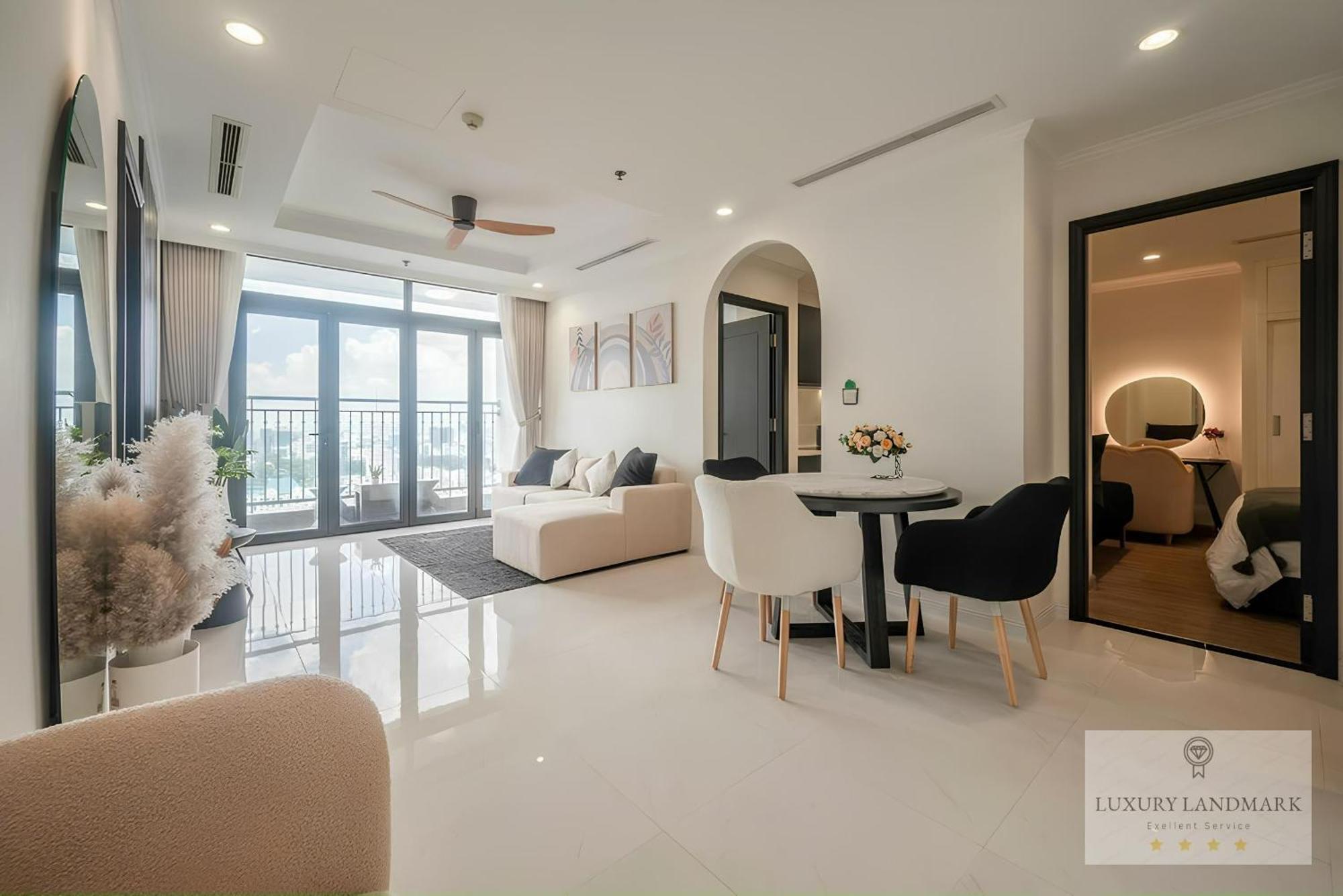 Sky Park Apartment - Vinhomes Central Park Ho Chi Minh-stad Buitenkant foto