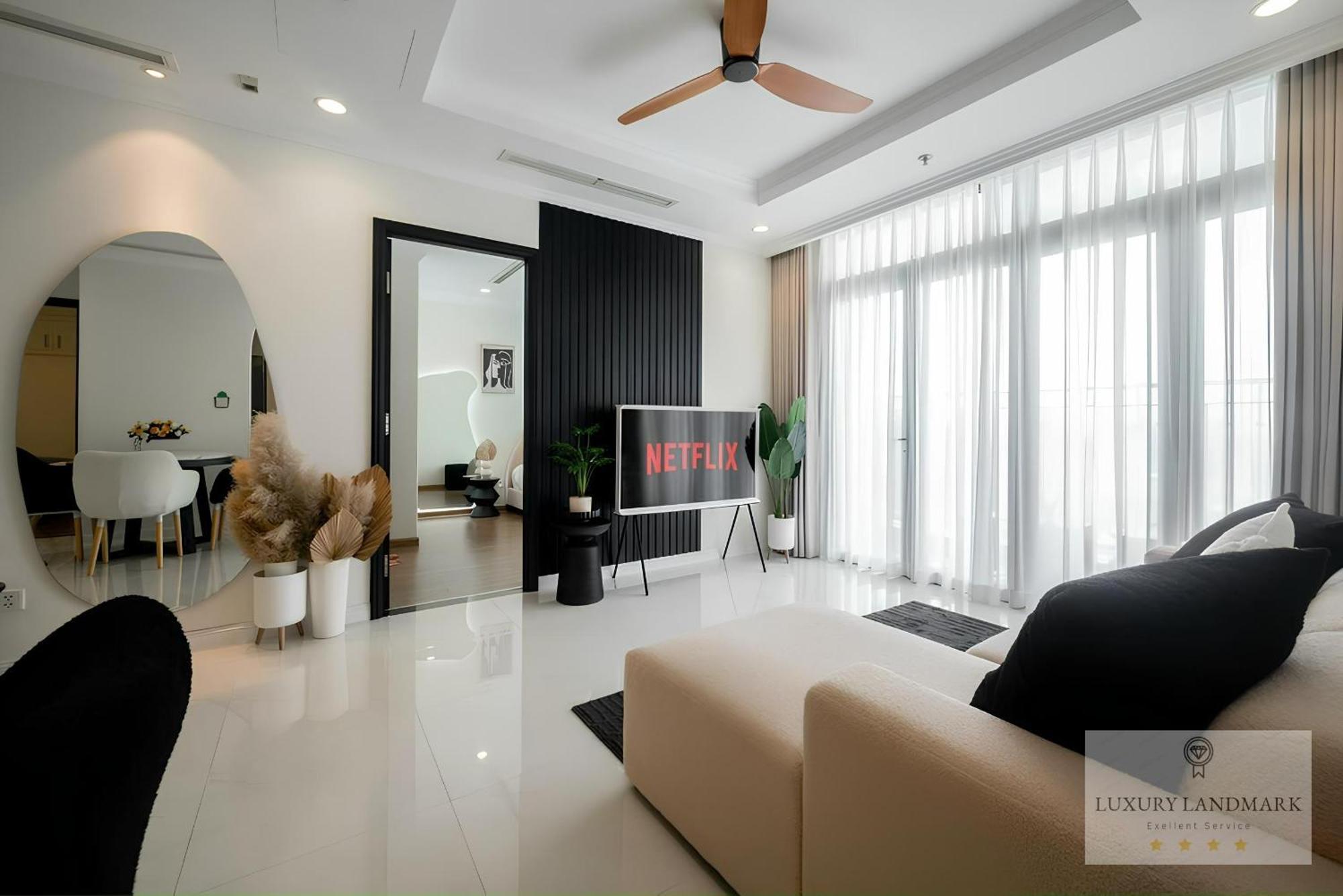 Sky Park Apartment - Vinhomes Central Park Ho Chi Minh-stad Buitenkant foto